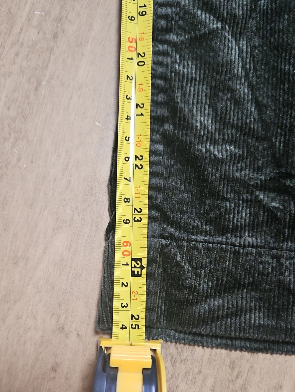 Anthropologie Maeve Collette Green Wide-Leg Corduroy Pants Size 26 - Picture 8 of 13